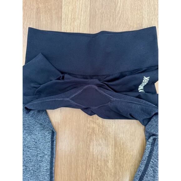 Gymshark Women's Black Gray Ombre Seamless Workout Yoga Pant Size XS - Picture 8 of 8